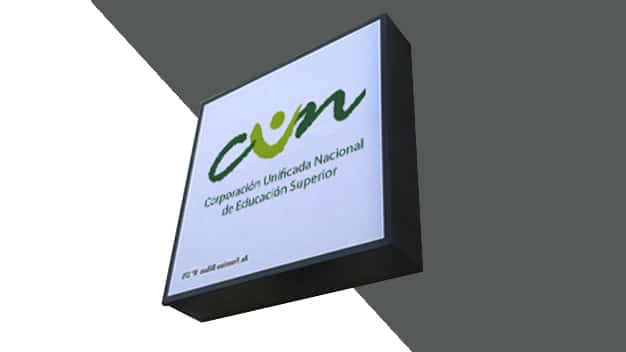 aviso caja luminosa