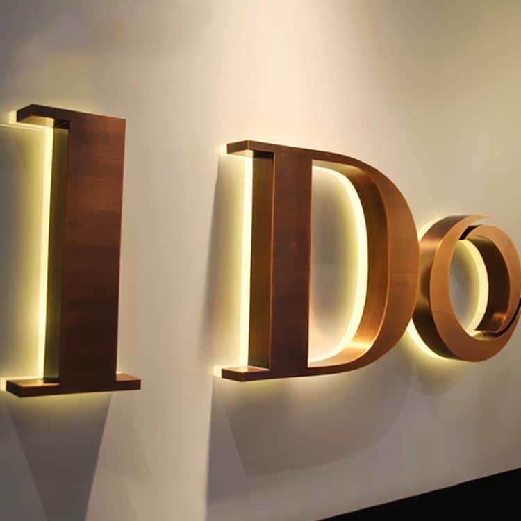letras retroiluminadas metalicas